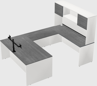 U-shaped desk