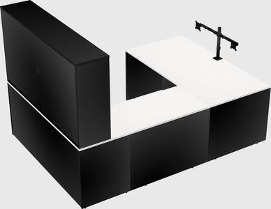 U-shaped desk