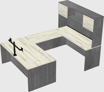 U-shaped desk