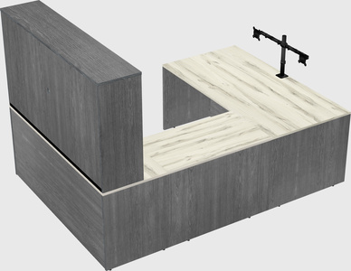 U-shaped desk