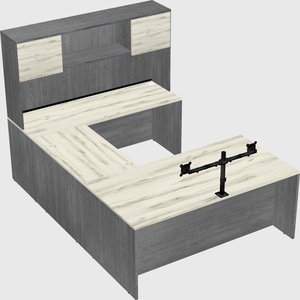 U-shaped desk
