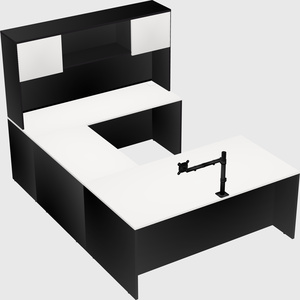 U-shaped desk