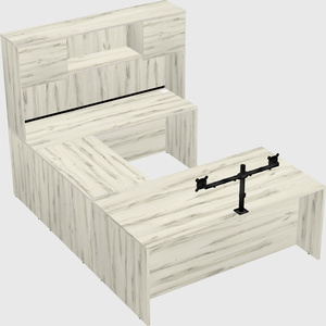 U-shaped desk