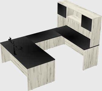 U-shaped desk