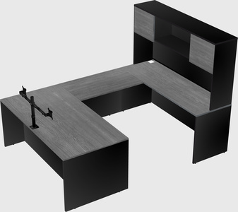 U-shaped desk