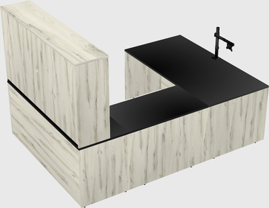 U-shaped desk