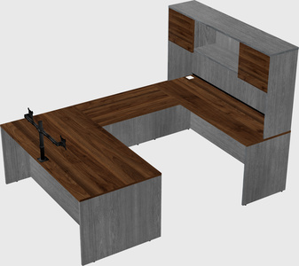 U-shaped desk
