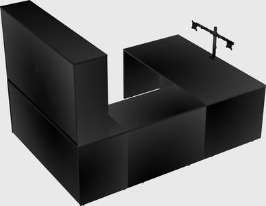 U-shaped desk