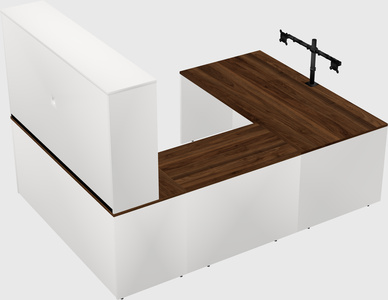 U-shaped desk