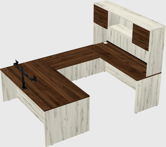 U-shaped desk