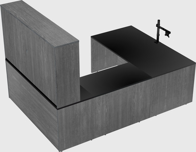 U-shaped desk