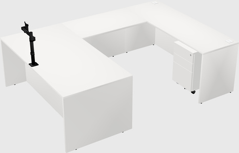 U-shaped desk