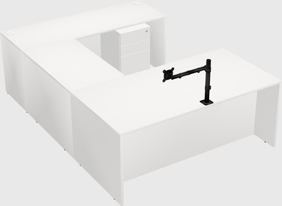 U-shaped desk