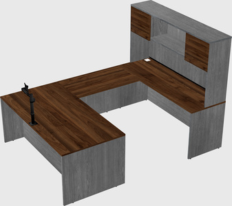 U-shaped desk