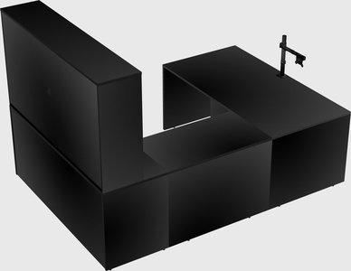 U-shaped desk