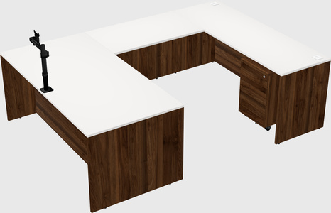 U-shaped desk