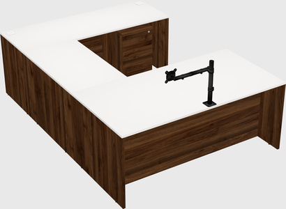 U-shaped desk