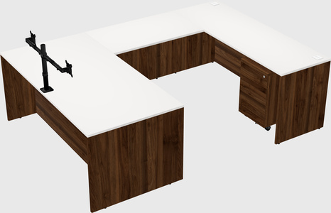 U-shaped desk