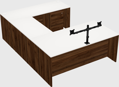 U-shaped desk