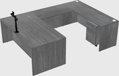 U-shaped desk