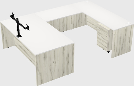 U-shaped desk