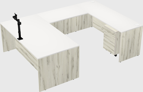 U-shaped desk