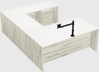 U-shaped desk