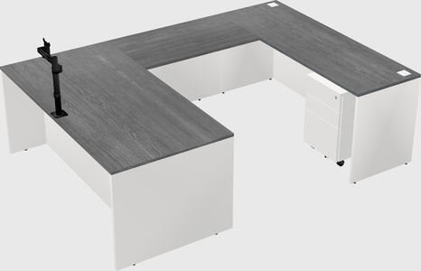 U-shaped desk