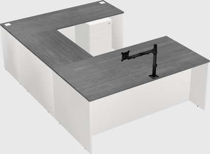 U-shaped desk