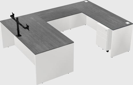 U-shaped desk