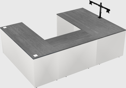 U-shaped desk