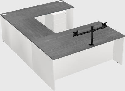 U-shaped desk