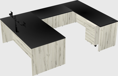 U-shaped desk
