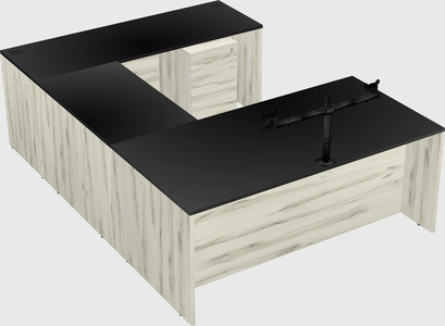 U-shaped desk