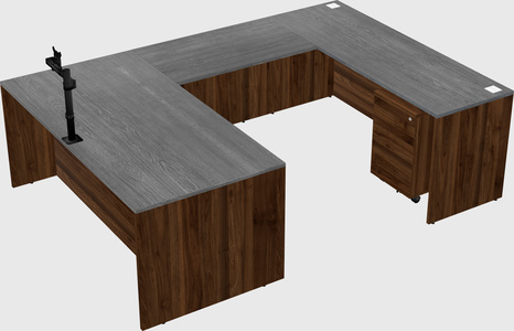 U-shaped desk