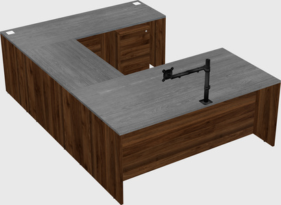 U-shaped desk