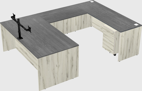 U-shaped desk