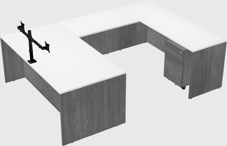 U-shaped desk