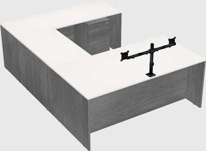 U-shaped desk