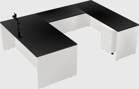 U-shaped desk