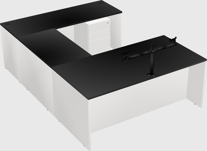 U-shaped desk