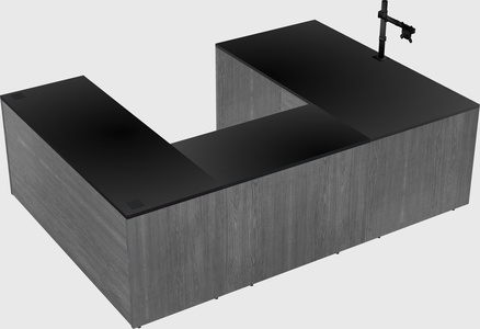 U-shaped desk