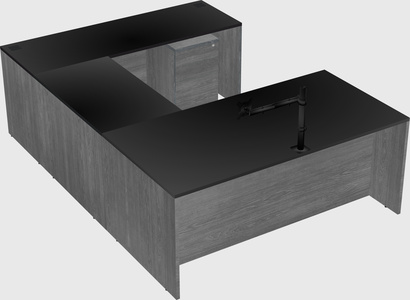 U-shaped desk