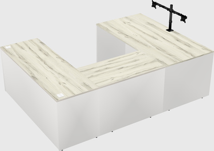 U-shaped desk