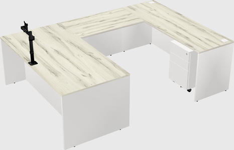 U-shaped desk