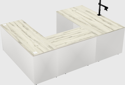 U-shaped desk