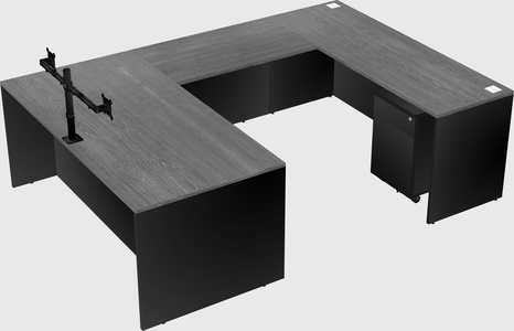 U-shaped desk