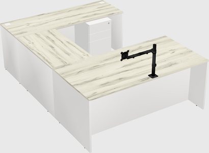 U-shaped desk
