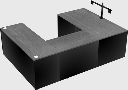 U-shaped desk
