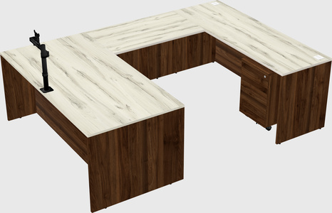 U-shaped desk